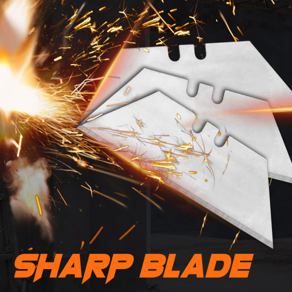 Estilete Retrátil de Alumínio Resistente | Ideal Para Cortes Precisos | KSEIBI