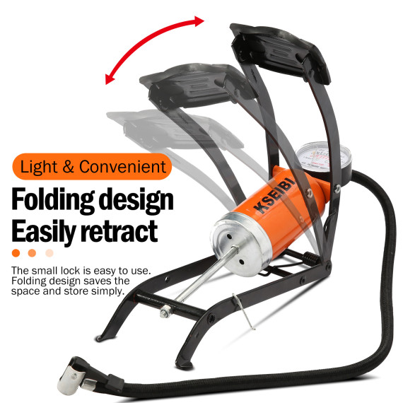 La meilleure Pompe à air pied pour un gonflage rapide et facile | KSEIBI