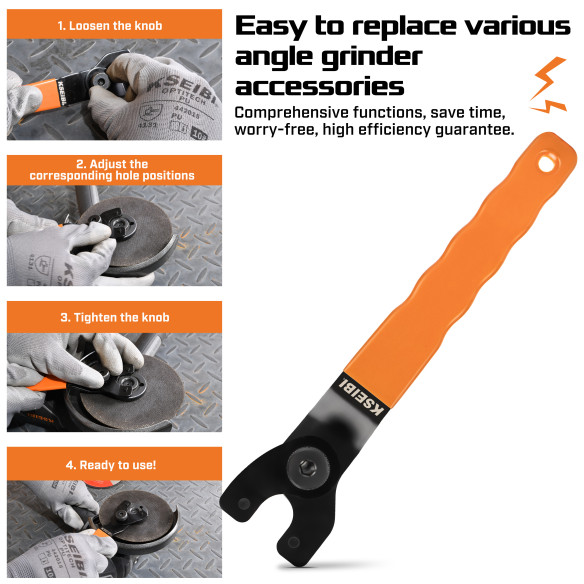 High-Quality Adjustable Pin Wrench for Easy and Precise Fastening | KSEIBI