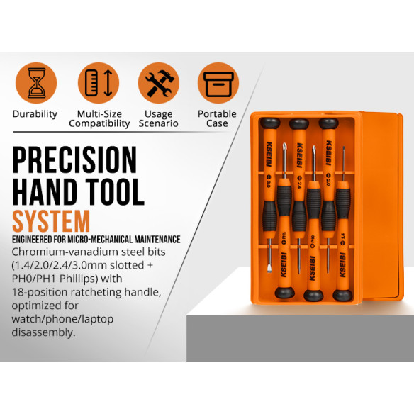 High-Quality Precision Screwdriver Set for DIY Projects and Repairs | KSEIBI