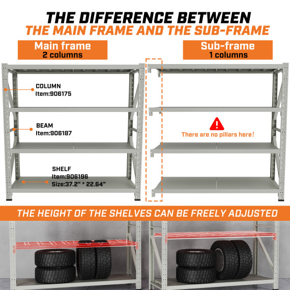 Storage Shelf 2.0m / White