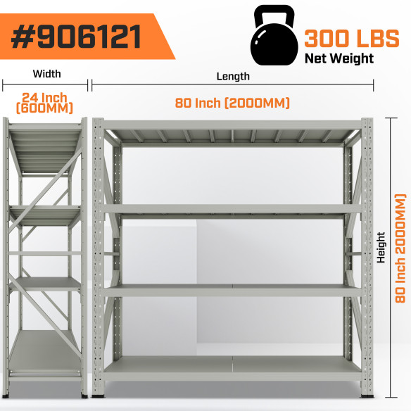 Storage Shelf 2.0m / White