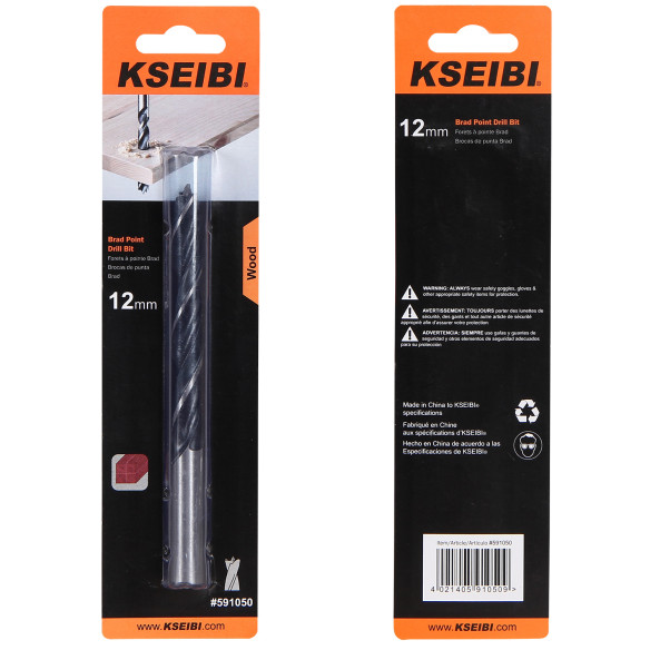 Brocas De Ponta Brad para Madeira e Metal | KSEIBI