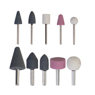 Conjunto De Pedras De Amolar/10 Peças 1/4-1/8"