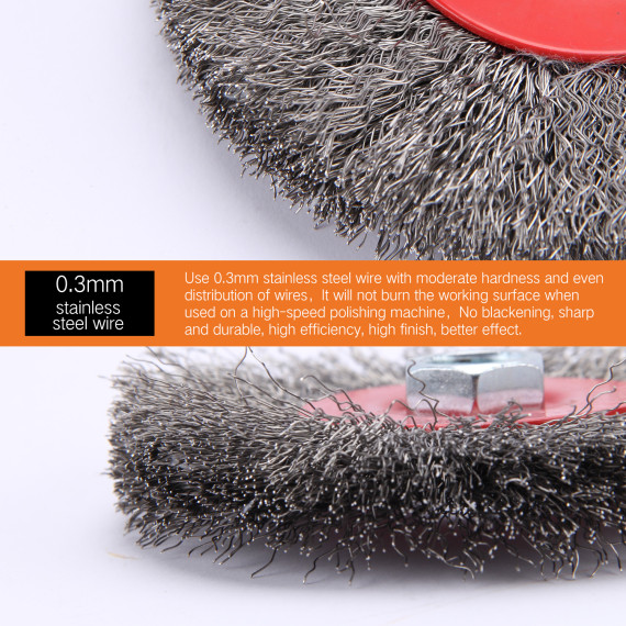 Ruota a filo crimpato in acciaio inox resistente | KSEIBI