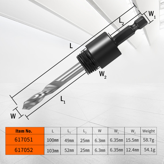 Adaptateur pour scie-cloche à déclenchement rapide/grand | KSEIBI