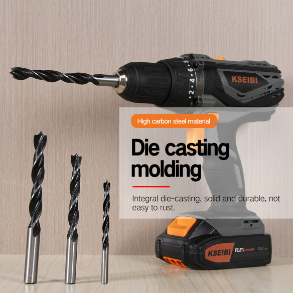 Set punte brad point (8 pz.) 3–10 mm per legno | KSEIBI