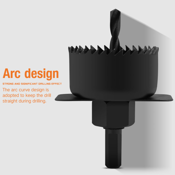 High-Quality Carbon Steel Holesaw Set for Precision Cutting | KSEIBI