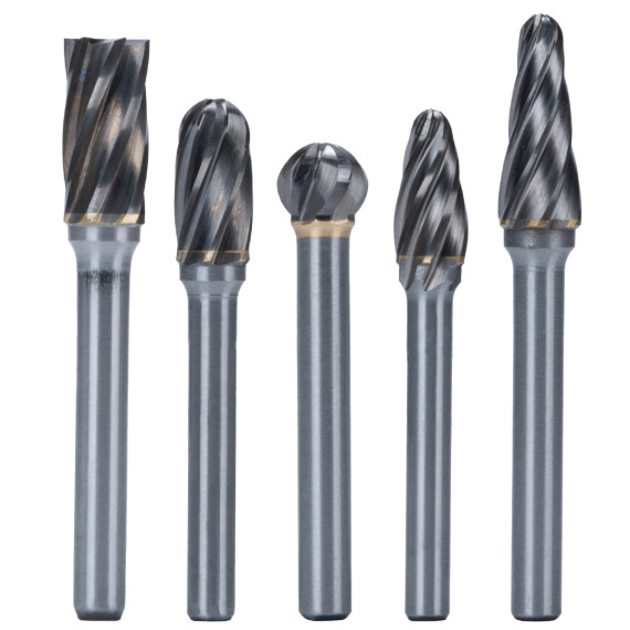 Set de 5 freze pentru aluminiu de calitate cu carcasă rezistentă | KSEIBI