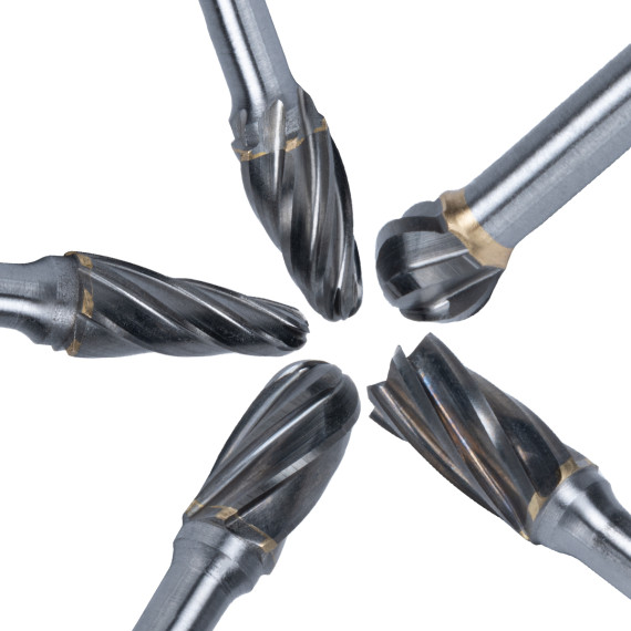 Juego de brocas para desbarbado de aluminio en estuche de plástico | KSEIBI