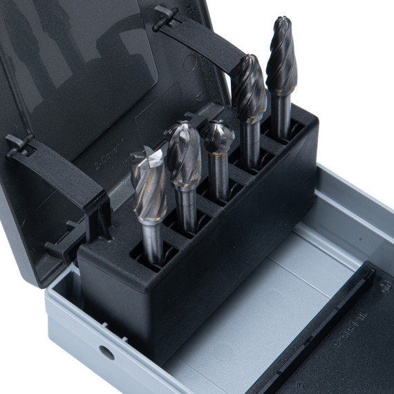 High-Quality Aluminium Burrs Drill Bits Set in Plastic Case | KSEIBI