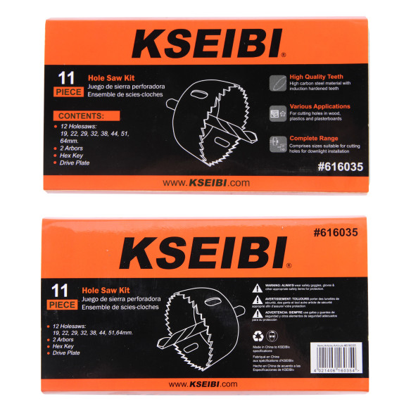 High-Quality Carbon Steel Holesaw Set for Precision Cutting | KSEIBI