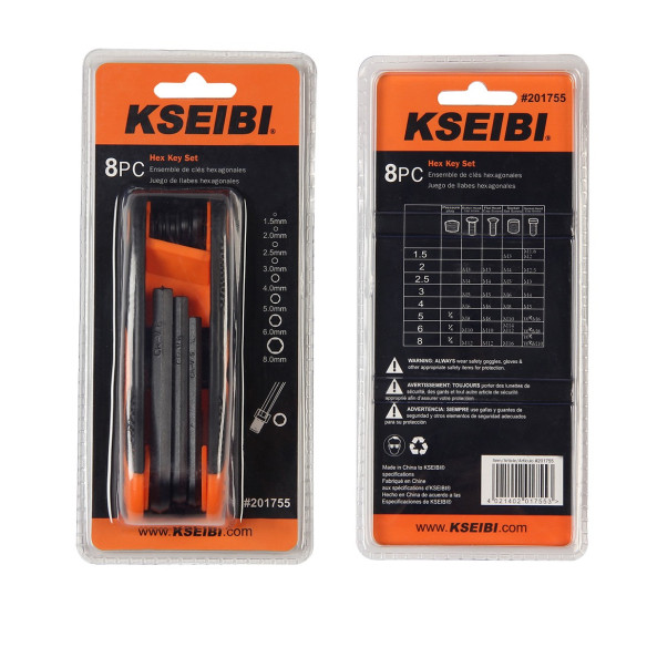 2017 Design Kseibi 3pcs Tpr Torx Allen Wrench Set &amp; Fold Hex Key