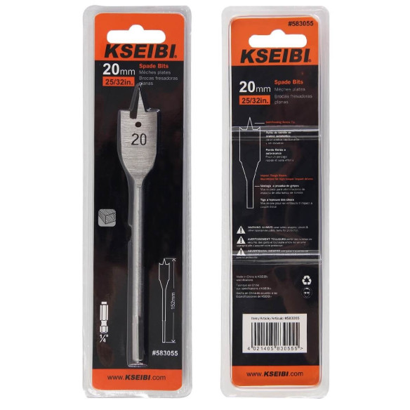 Flat Spade Drill Bits, power tool accessories, high carbon steel flat wood drill bits.