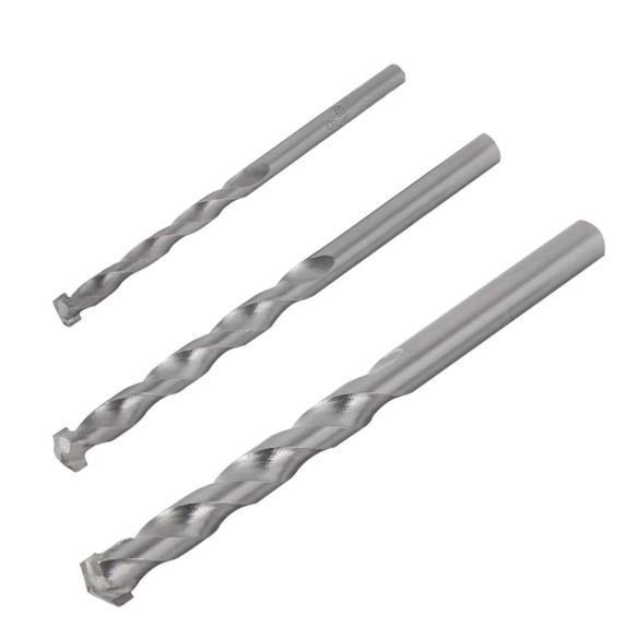 Concrete Drill Bits, power tool accessories, carbon steel with TCT head silver percussion concrete drill bit.