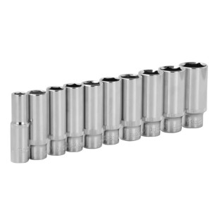 hexagon deep socket set, 3/8 inch, 10pcs, sockets and wrenches, mechanic tools, car repair tools, automobile tools